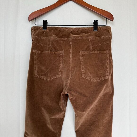 Free People In My Feelings Brown Cropped Bootcut Stretch Corduroy Pant Large - Picture 5 of 13